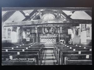 Derbyshire: BUXTON St. Anne's Church Interior - Old Postcard