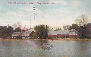 Ohio Delaware Dayton Lake And Conseratory Soldiers Home 1909