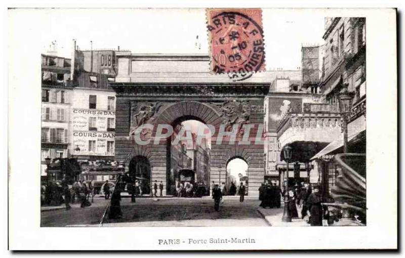 Paris 10 Porte Saint-Martin - Old Postcard