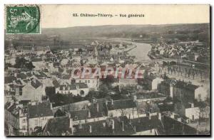 Old Postcard Chateau Thierry Vue Generale