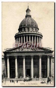 Paris Old Postcard The Pantheon