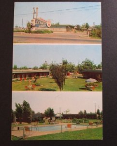 1950s Evansville Indiana the Sky Court Postcard