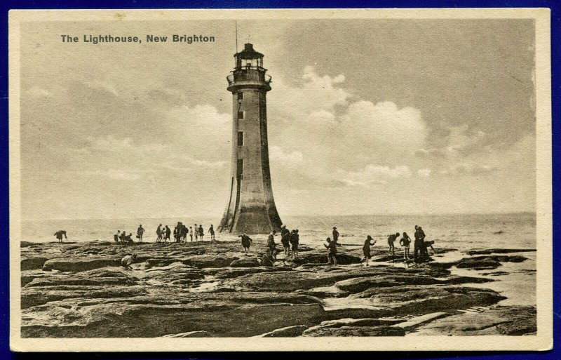 The Lighthouse New Brighton UK Bromide real phto postcard RPPC