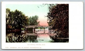 1900  Concord  Massachusetts  Old Bridge  Detroit Photo   Postcard