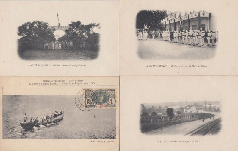 IVORY COAST COTE D'IVOIRE 36 Vintage Africa Postcards Mostly pre-1940 (L4134)