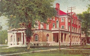 MOUNT PLEASANT, IA Iowa   SEELEY MEMORIAL YMCA   Henry County  1909 Postcard