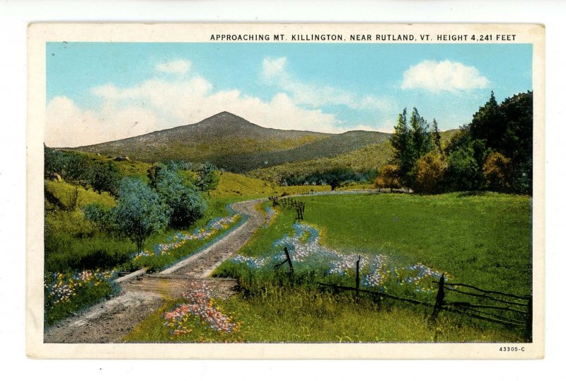 VT - Rutland. Mt. Killington Approach   *RPO- St. Albans & Boston Railroad