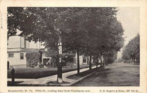Moundsville West Virginia 1908 Postcard Fifth Street Looking East from Tomlinson