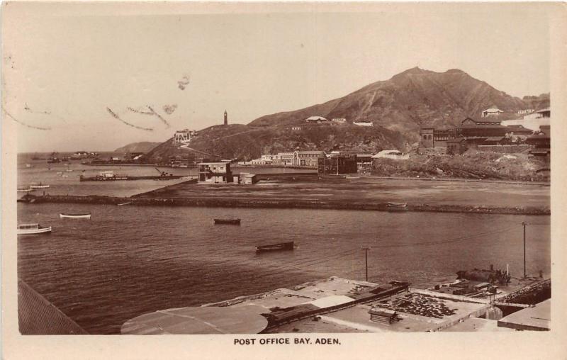 B92030 post office bay   real photo aden  yemen