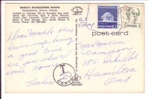 Marsh's Paradise Marina, Waubaushene, Ontario, Interesting Cancel and Postal ...