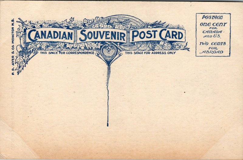 Vtg 1910s Wesley Memorial Church Moncton New Brunswick NB Canada Postcard
