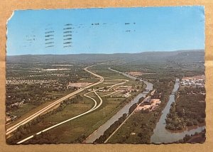 1983 USED POSTCARD  - EXIT 31, NEW YORK THRUWAY, ALONG MOHAWK RIVER, NEW YORK