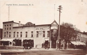 J57/ Jamestown North Dakota RPPC Postcard c1910 Capital Hotel  159