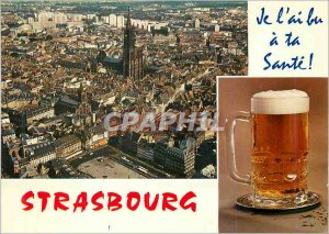 Postcard Old Strasbourg I drank a ta Sante Beer