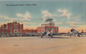 Postcard New Municipal Airport Omaha Nebraska NE