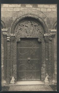 Cambridgeshire Postcard - Ely Cathedral Ornate Door   RS6355