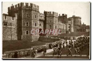 Postcard Old Windsor Castle Henry VIII Gateway