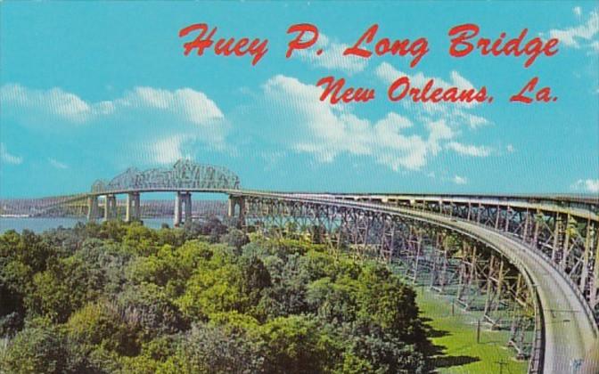 Louisiana New Orleans Huey P Long Bridge Across Mississippi River