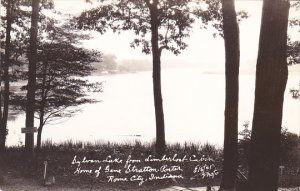 Indiana Rome City Sylvan Lake From Limberlost Cabin Real Photo