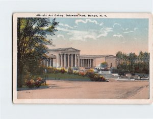 Postcard Albright Art Gallery Delaware Park Buffalo New York USA