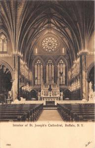 Buffalo New York~St Joseph Cathedral Interior~Beautiful Altar~1908 Pc