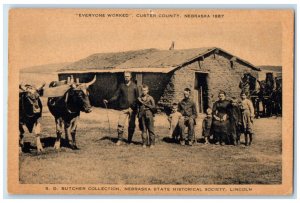 c1940 Nebraska State Historical Society Lincoln Custer County Nebraska Postcard