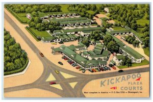 c1940's Aerial View Of Kickapoo Plaza Courts Shreveport Louisiana LA Postcard