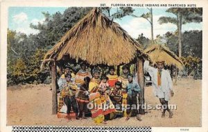 Seminole Indians, Florida USA Unused 