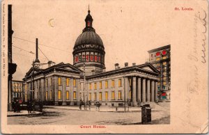 St. Louis MO Court House Hold to Light Postcard PC194