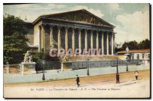 Old Postcard The Paris Chamber of Deputies