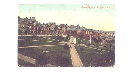 Queen Square,  St John, New Brunswick, Used 1913