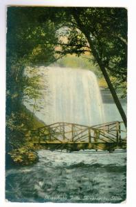 Minneapolis, Minnesota to Oelwein, Iowa used Postcard, Minnehaha Falls