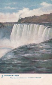 NIAGARA FALLS, New York, 1901-1907; The American Falls & Suspension Bridge, 1015