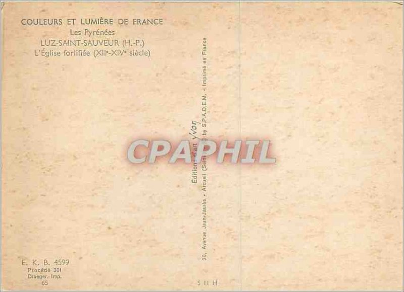 Postcard Modern Luz Saint Sauveur (H D) The Pyrenees Colors and Light of The ...
