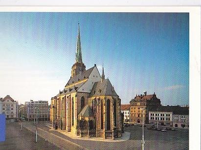 POSTAL B02205: Plzen.Namesti Republicky katedrala sv. Bartolomeje.