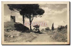 Old Postcard Roma Sulla Appian