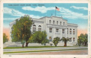 G51/ Yuma Arizona Postcard Yuma County Court House 1949