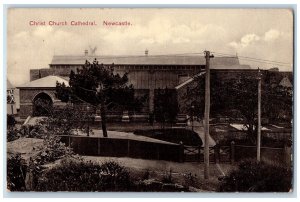 c1910 Christ Church Cathedral Post Newcastle New South Wales Australia Postcard 