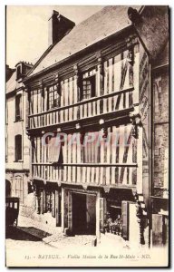 Postcard Old Bayeux Old House in Rue St Malo