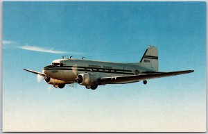 Airplane Sentimental Journeys Douglas DC-3 Grand Old Lady of Aviation Postcard