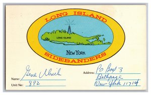 Postcard QSL CB Ham Radio Amateur Card From Bethpage New York