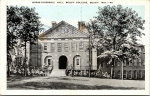 Vtg 1930s Beloit College Morse Ingersoll Hall Wisconsin WI Unused Postcard