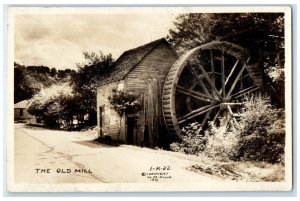 1940 Old Mill Cline Exterior Norris Dam Tennessee TN Vintage RPPC Photo Postcard