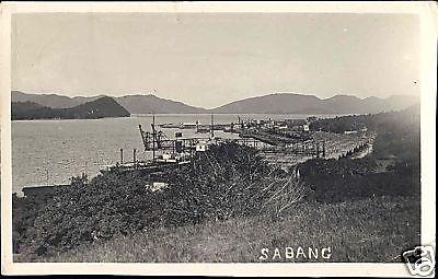 indonesia SUMATRA Aceh SABANG Bay Activity (1920s) RPPC