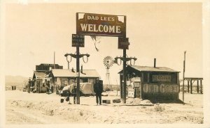 Postcard RPPC 1930s Dad Lee's roadside Nevada US 40 23-7645