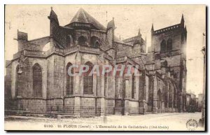 Postcard Old St Flour Cantal The Body of the Cathedral Apse Riviera