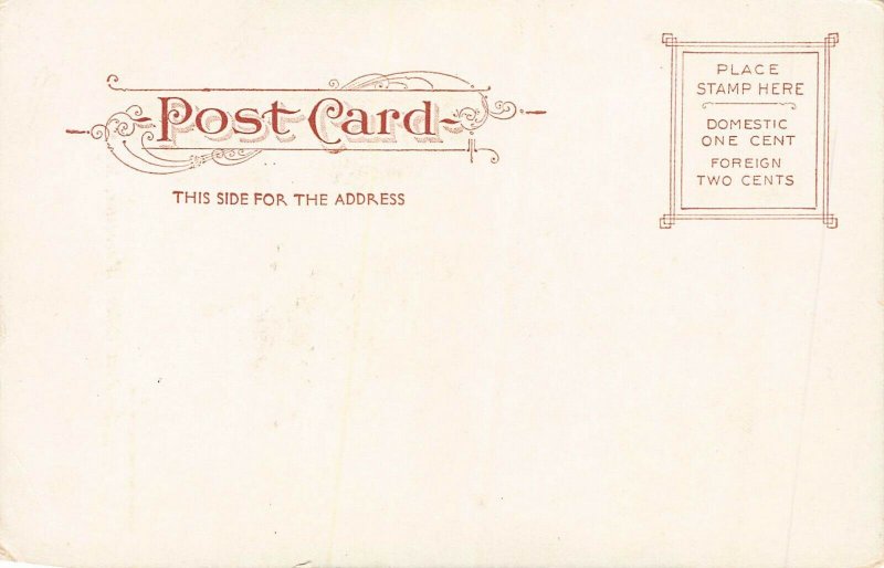 Post Office, Worcester, Massachusetts, Very Early Postcard, Unused