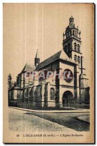 Old Postcard L Isle Adam (S er O) L St Martin Church