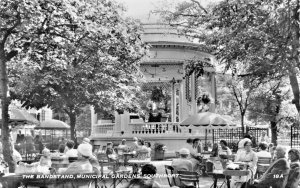 SOUTHPORT LANCASHIRE UK THE BANDSTAND-MUNICIPAL GARDENS-PHOTO POSTCARD