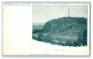 c1900s East Rock Park Greetings from the Elm City New Haven CT Postcard 